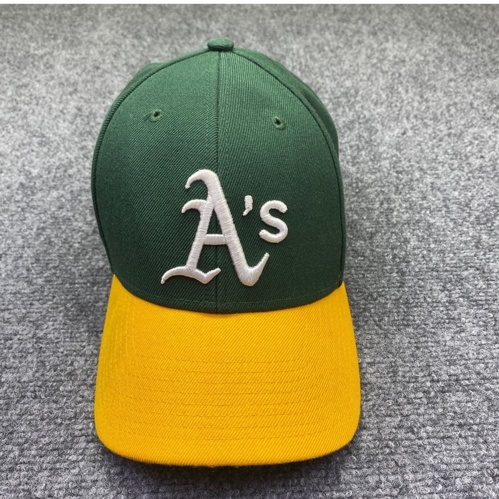 47 Brand Oakland Athletics MLB Hat Green Yellow Adjustable OSFA 70547
